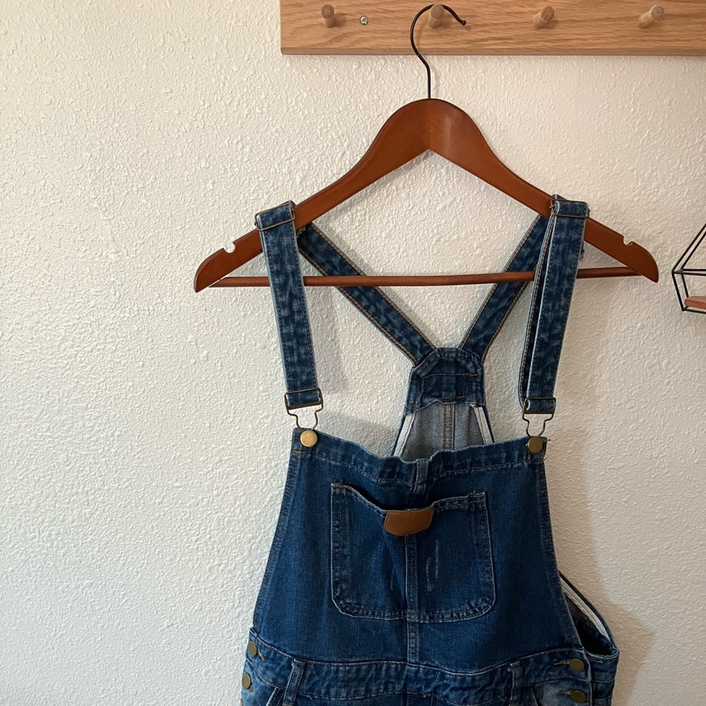 Denim Overalls with Adjustable Straps